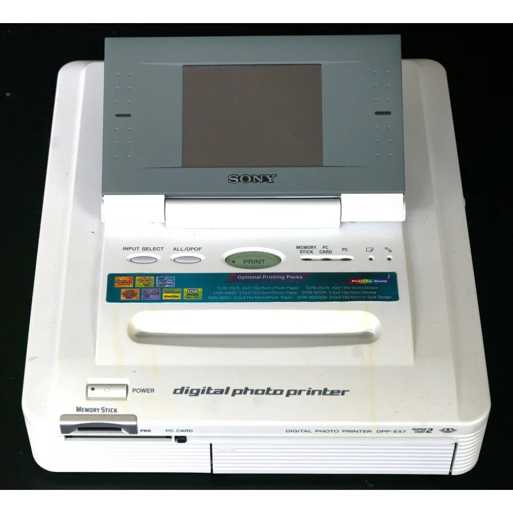 Sony DPP-EX7 Digital Photo Thermal Printer, All Manuals & Accessories, And Paper